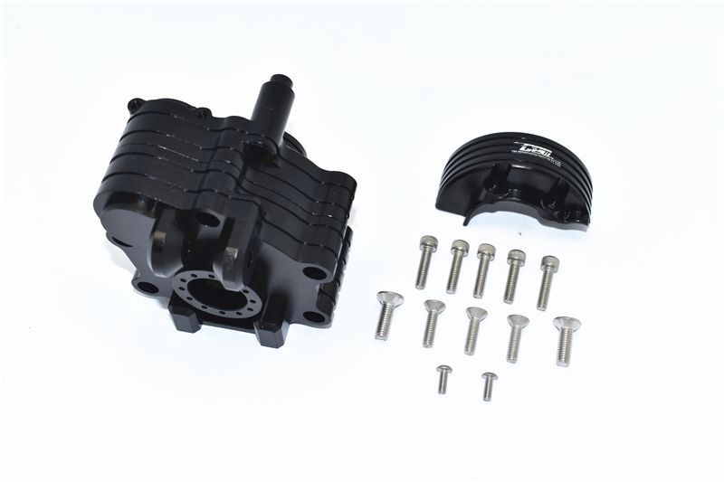 GPM Alu Getriebegehäuse mitte schwarz ARRMA Kraton, Outcast 8s MAKX038BK