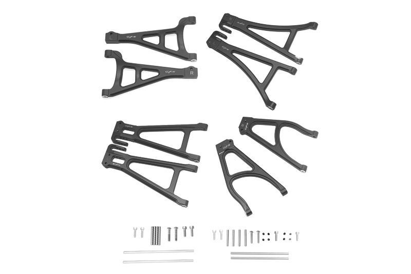 GPM Alu Querlenker Set komplett v/h schwarz Traxxas 1/10 E-Revo