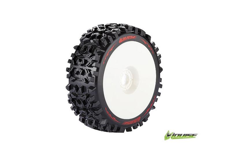 Louise B-Pioneer soft Felge weiß (2) Verbrenner 1:8 Offroad L-T3130SW