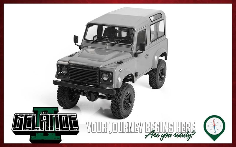 RC4WD Gelande II Truck Kit mit LR Defender D90 Hart-Karo-Set Z-K0073