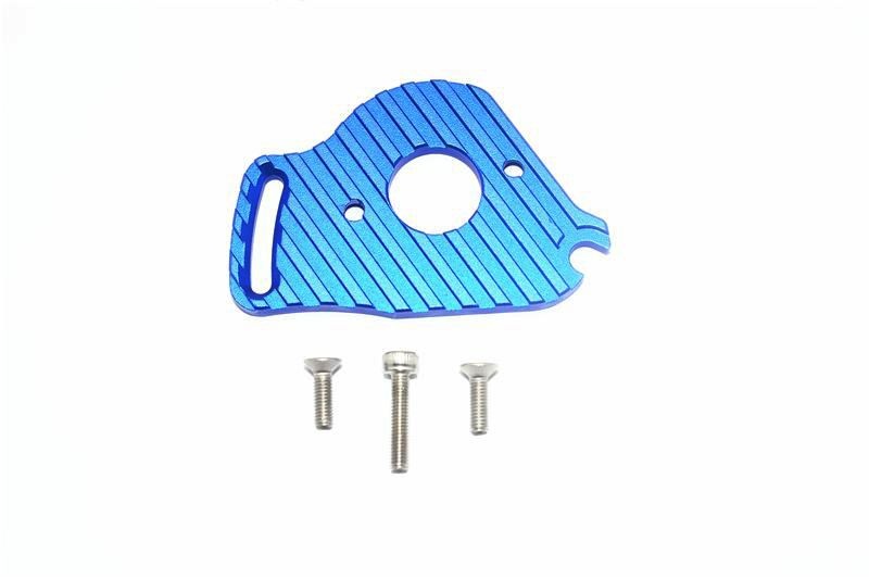 GPM Alu Motorbefestigung blau Traxxas Slash 4x4 LCG