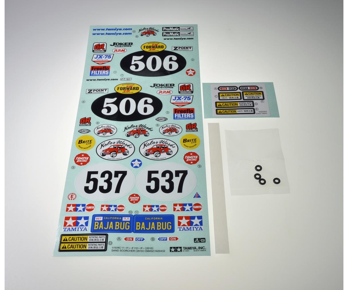 Tamiya 95616 Sticker-Beutel Sand Scorcher 58452 319495616
