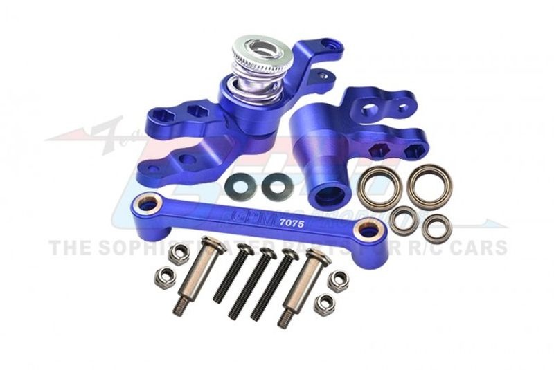 GPM Aluminium Lenk-Set komplett blau TRX Maxx, Maxx Slash TXMS048NB