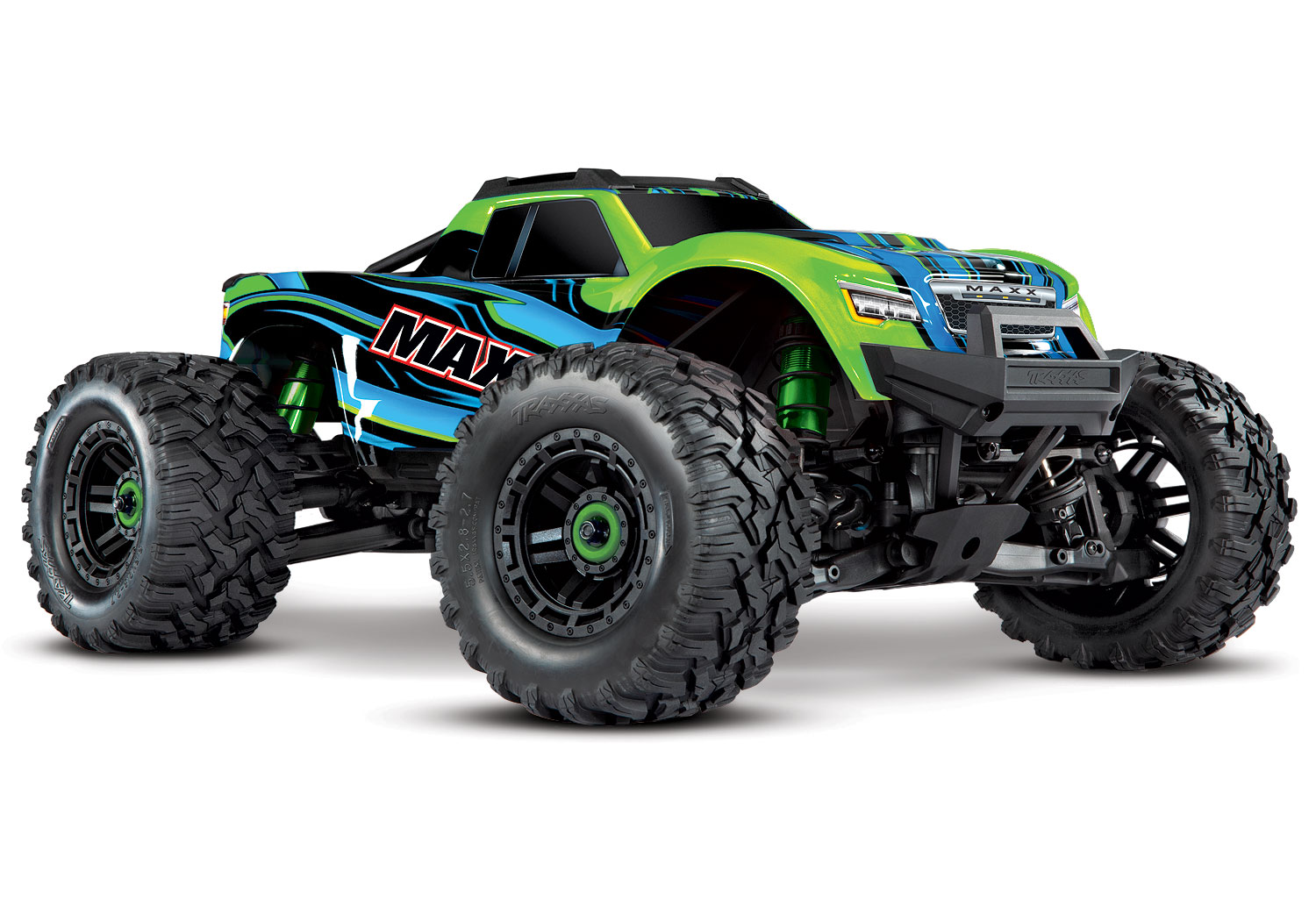 Traxxas Wide MAXX 4x4 Grün RTR VXL-4S Brushless Monstertruck ohne Akku/Lader 89086-4 - Abbildung 1