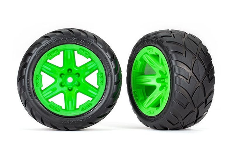 Traxxas Reifen auf Felge 2.8 RXT grün / Anaconda (TSM rated) 6775G