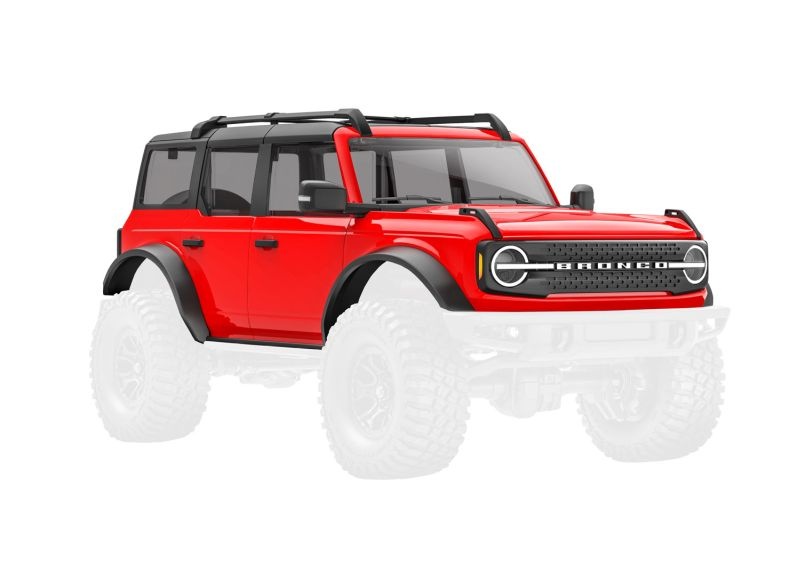 Traxxas Karosserie, Ford Bronco, Rot (kpl. incl. Anbauteile) 9711-RED - Abbildung 1