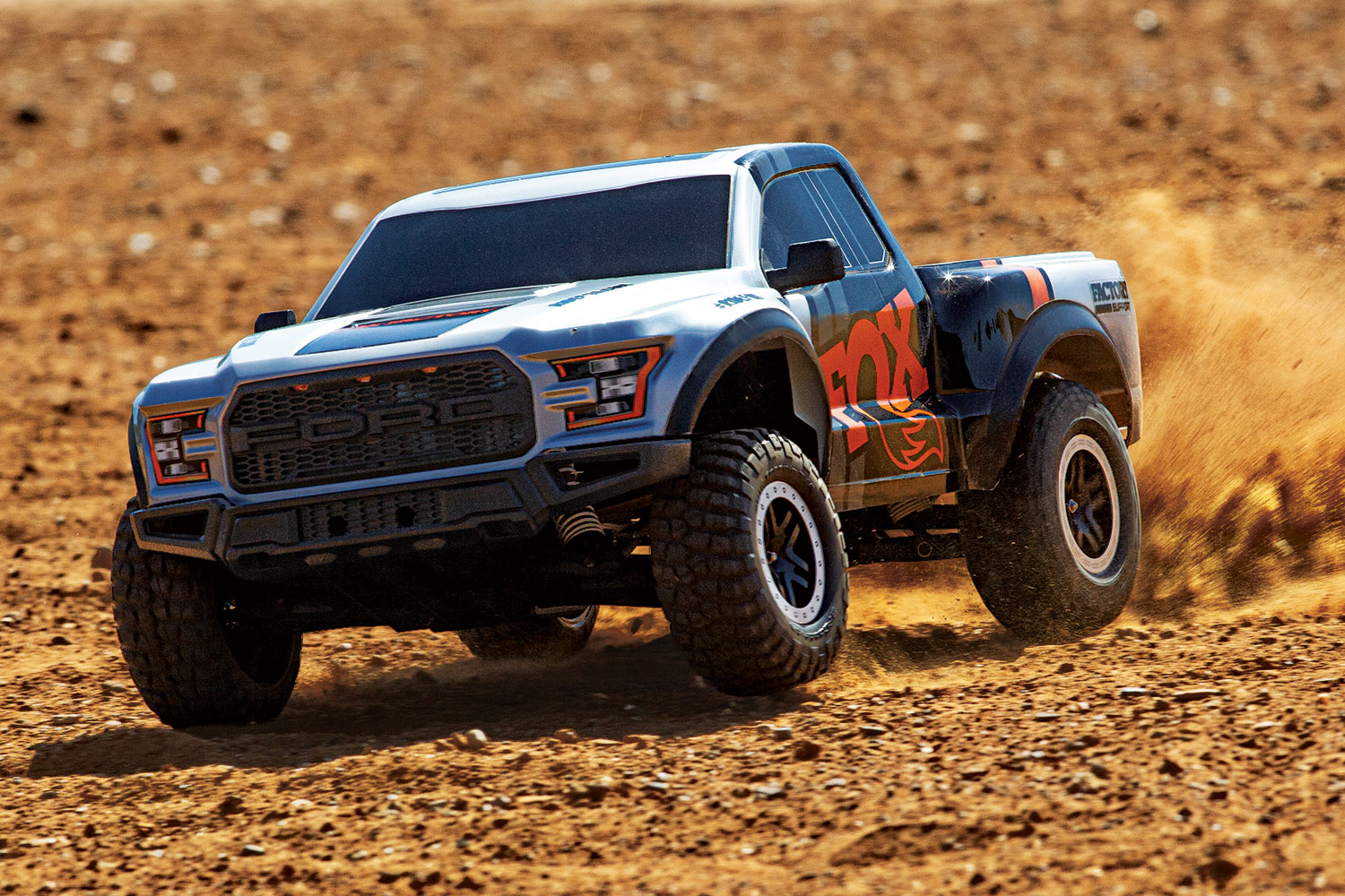 Traxxas Ford F-150 Raptor FOX 1/10 2WD Pickup-Truck RTR Brushed + Akku + 4A USB-C Lader & Clipless 58094-8 - Abbildung 8
