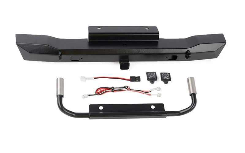RC4WD Eon Metal Rear hitch Bumper w/LED and Dual Exhaust VVV-C1303
