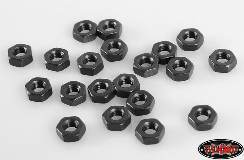 RC4WD Regular M3 Black Nuts (20) Z-S0872