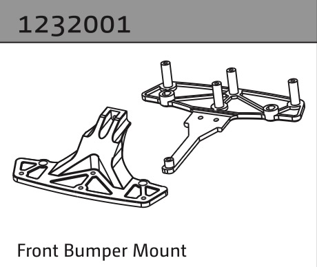 Absima Stoßfängerhalter vorne 1232001