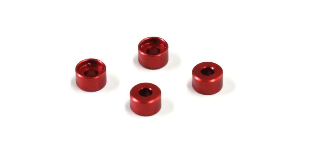 Kyosho Abstandsringe für MZW418 Mini-Z MR03 3.0mm (4) Rot MZW418-30