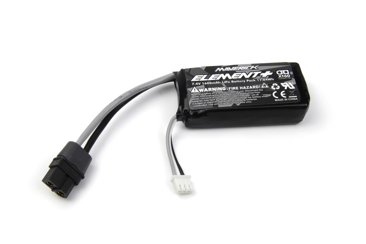 Maverick Element 7.4V 1600mAh LiPo Akku Pack (XT-60) 151110