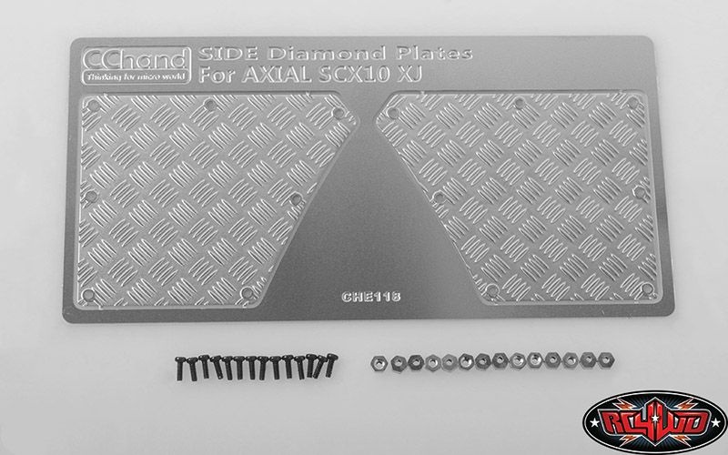 RC4WD Rear Diamond Plates for Axial SCX10 XJ VVV-C0305
