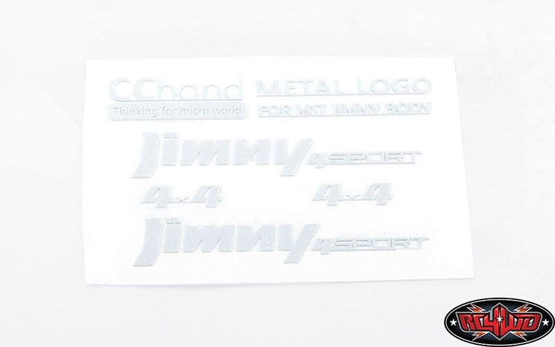 RC4WD Metal Emblems for MST 1/10 CMX w/ Jimny J3 Body (White) VVV-C0658