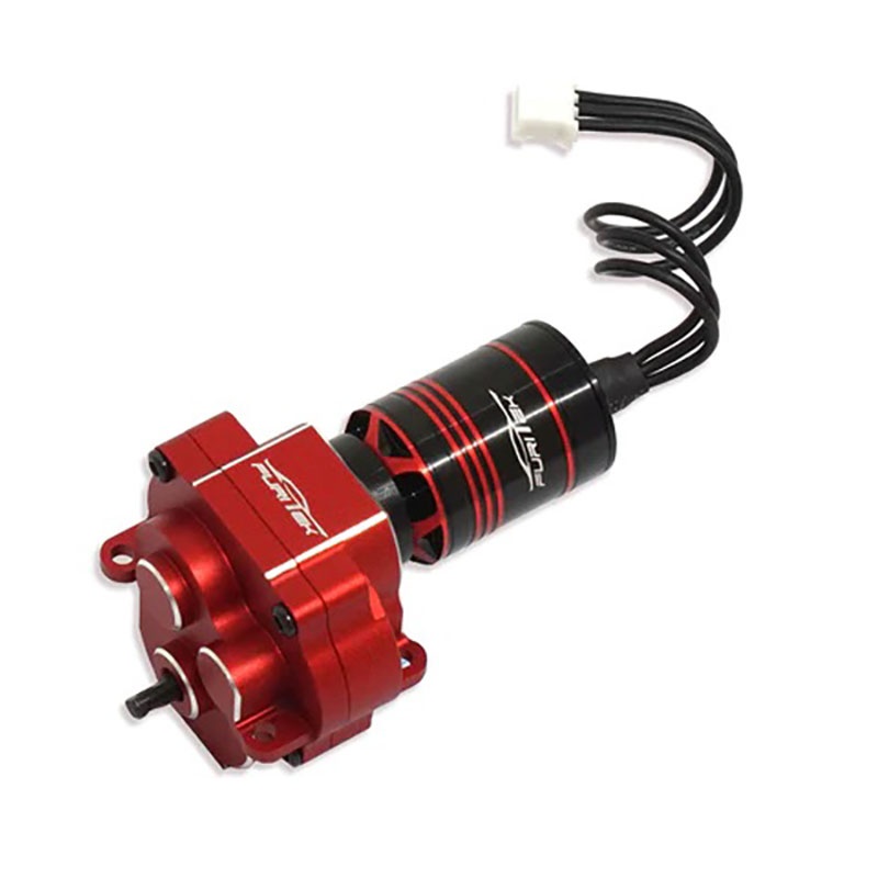 FURITEK Micro Stellar 4M Getriebe rot mit Cedar BL Inrunner 3450kV für TRX-4M (40.3:1 Übersetzung) FUR-2327