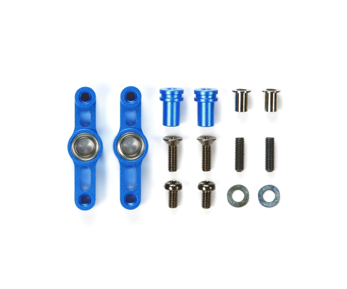 Tamiya 54574 TT-02 Alu Lenkhebel-Set Blau eloxiert 300054574