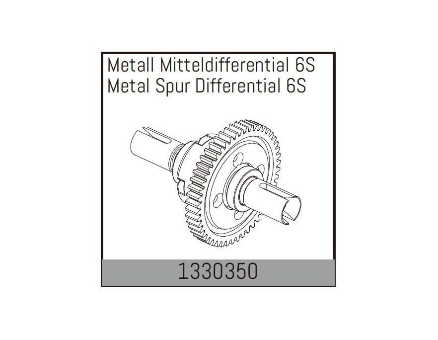 Absima Metall Mitteldifferential 6S Variante 1330350