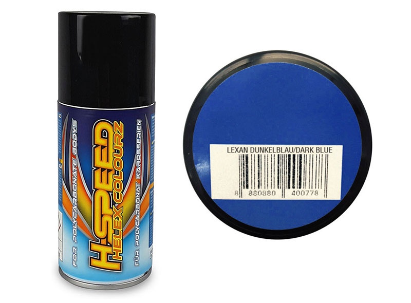 H-SPEED Lexan Spray Farbe Helex Colourz Dunkelblau 150ml HSPS023
