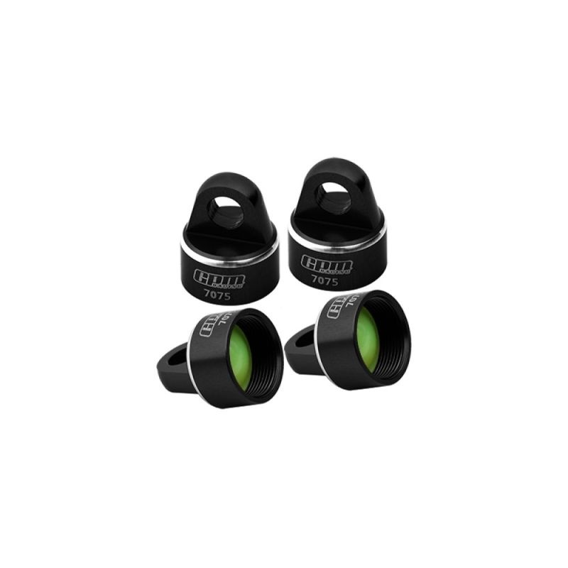 GPM Aluminium 6061-T6 Dämpferkappe für GPM & Original schwarz TRX Sledge SLEDPCAPNBK