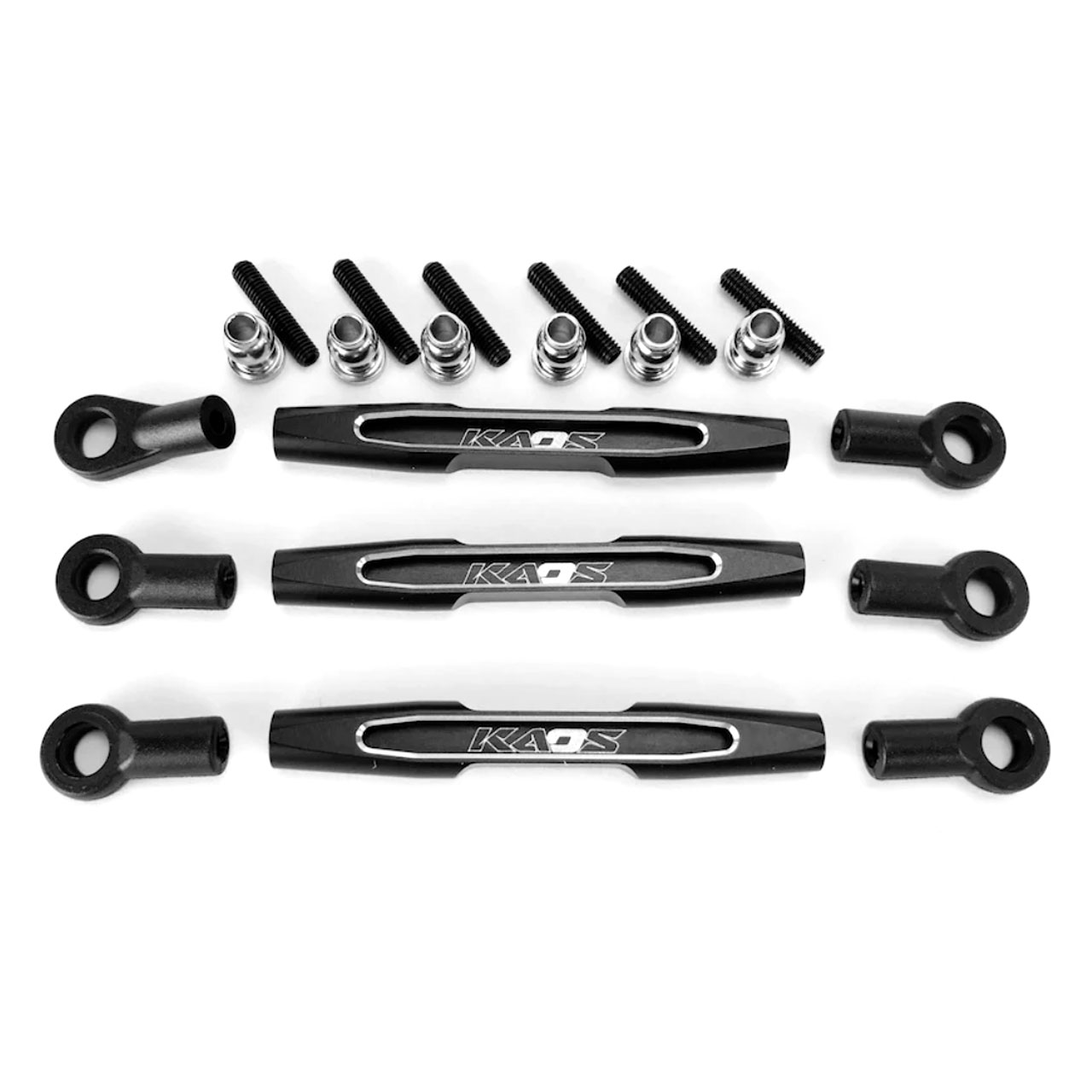 CEN-Racing Panhard Bar & Steering Tie Rod (57mm, cnc aluminum, black an CKD0375