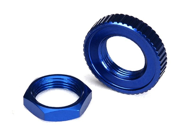 Traxxas Servo Saver Muttern Alu blau (hex (1), serrated (1)) 8345