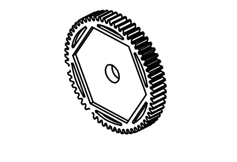 Absima Nylon Center Main Gear 1610155