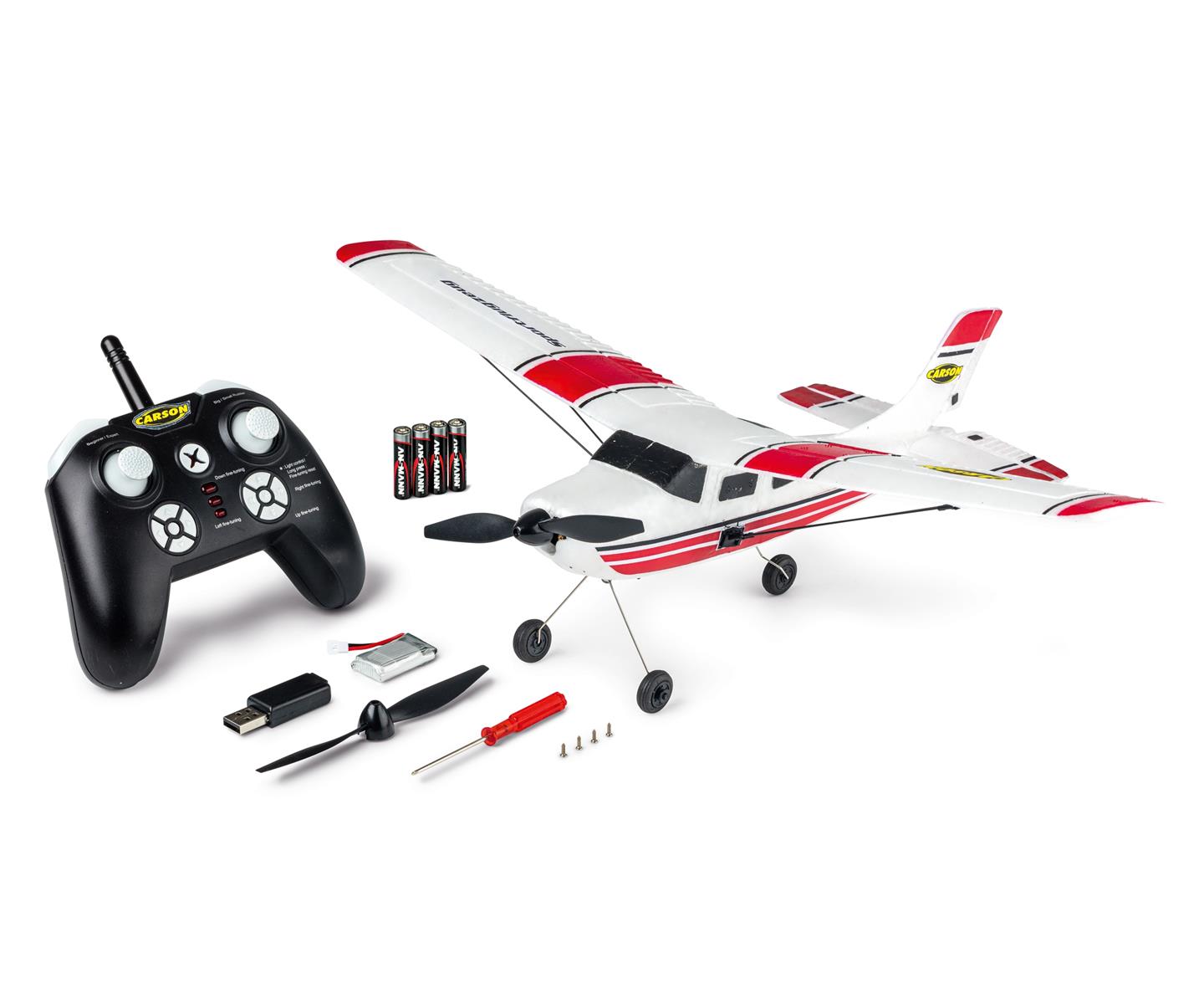 Carson 05033 RC Sportflugzeug 2.4 G 100% RTR rot 500505033 - Abbildung 1