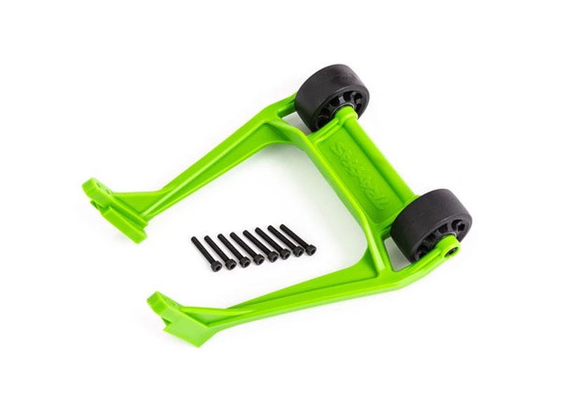 Traxxas Wheelie-Bar grün (montiert) 9576G