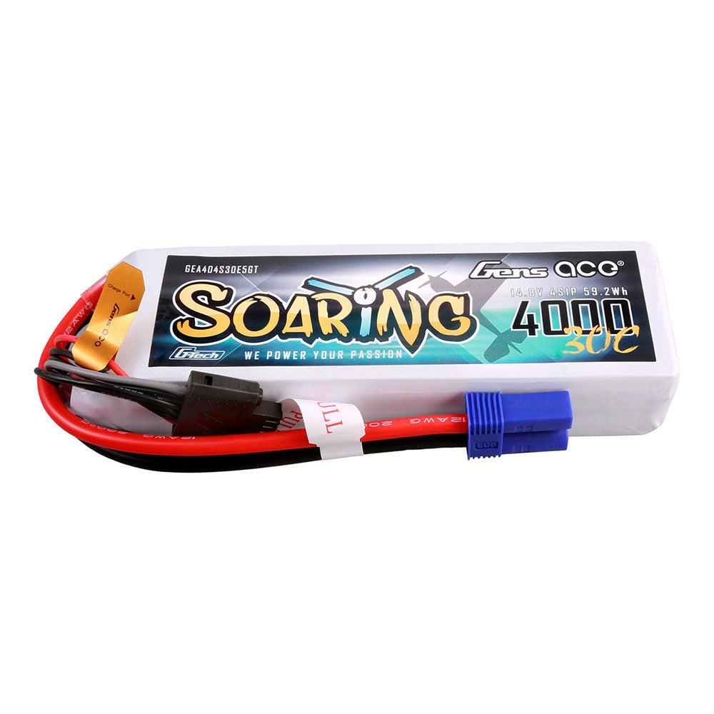 Gens Ace G-Tech Soaring 4000mAh 14.8V 30C 4S1P Lipo Akku Pack mit EC5 Stecker GEA404S30E5GT
