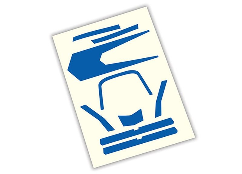 Traxxas Decals, High Visibility, blau 7981