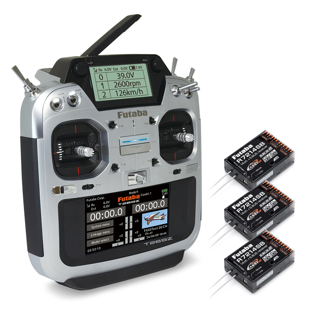 Futaba T26SZ Fernsteuerung FASSTest26, 3/R7214SB, 2S LiPo FP05003241-3