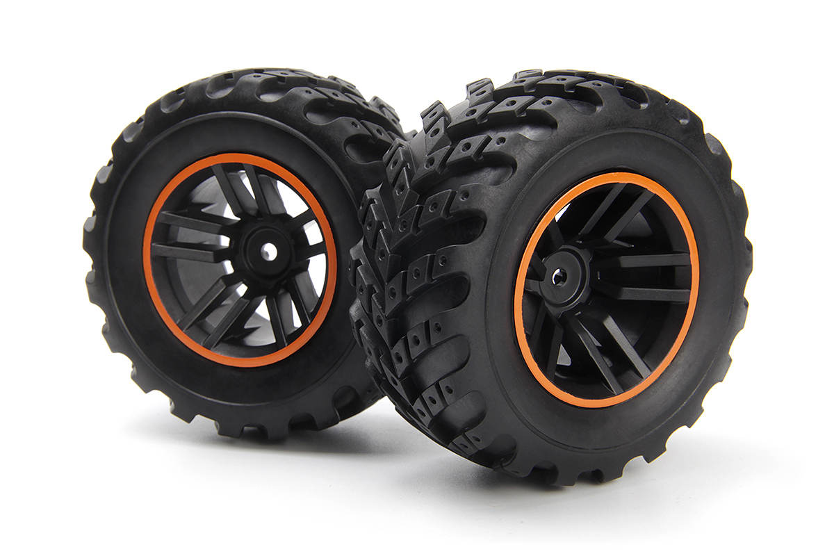 BLACKZON Spryte Reifen & Felgen montiert (Schwarz/Orange) 540327