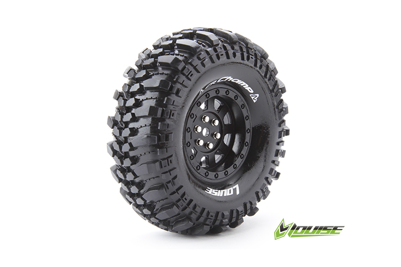 Louise CR-CHAMP 1.9 supersoft Felge schwarz (2) 12mm Crawler L-T3231VB