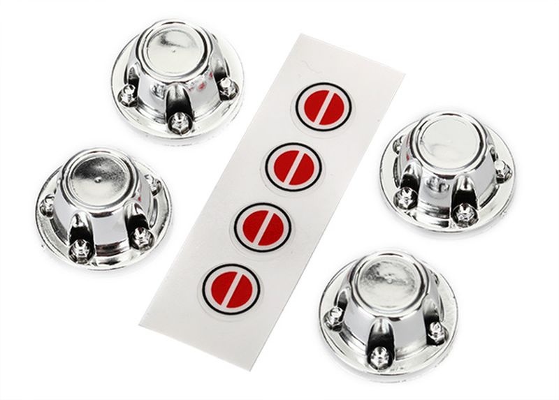 Center-Caps, Felge chrome (4)/ Aufkleber 8176