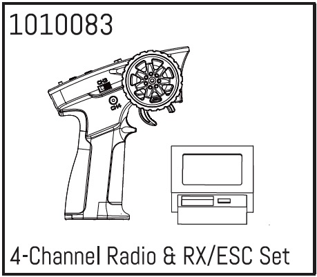 Hobby Plus 4-Channel Radio & RX/ESC Set 240169
