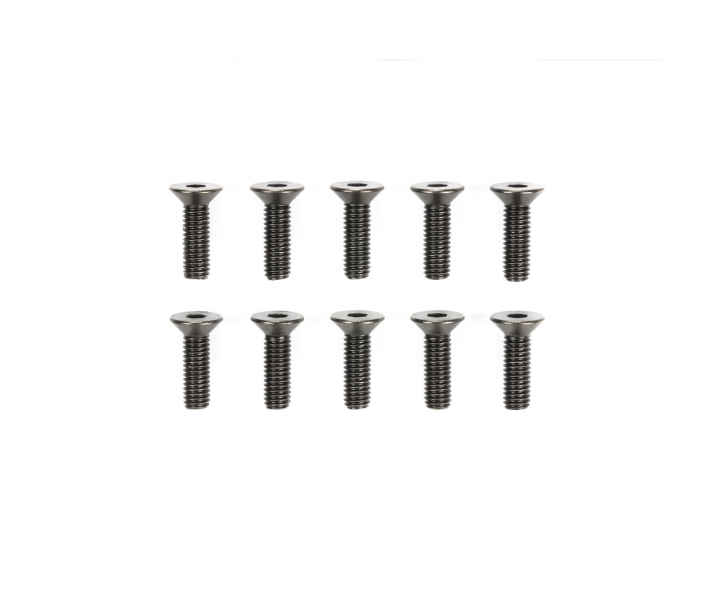 Tamiya 51629 3x10mm 6-Kant-Senkk. Schraube Stahl(10) 300051629