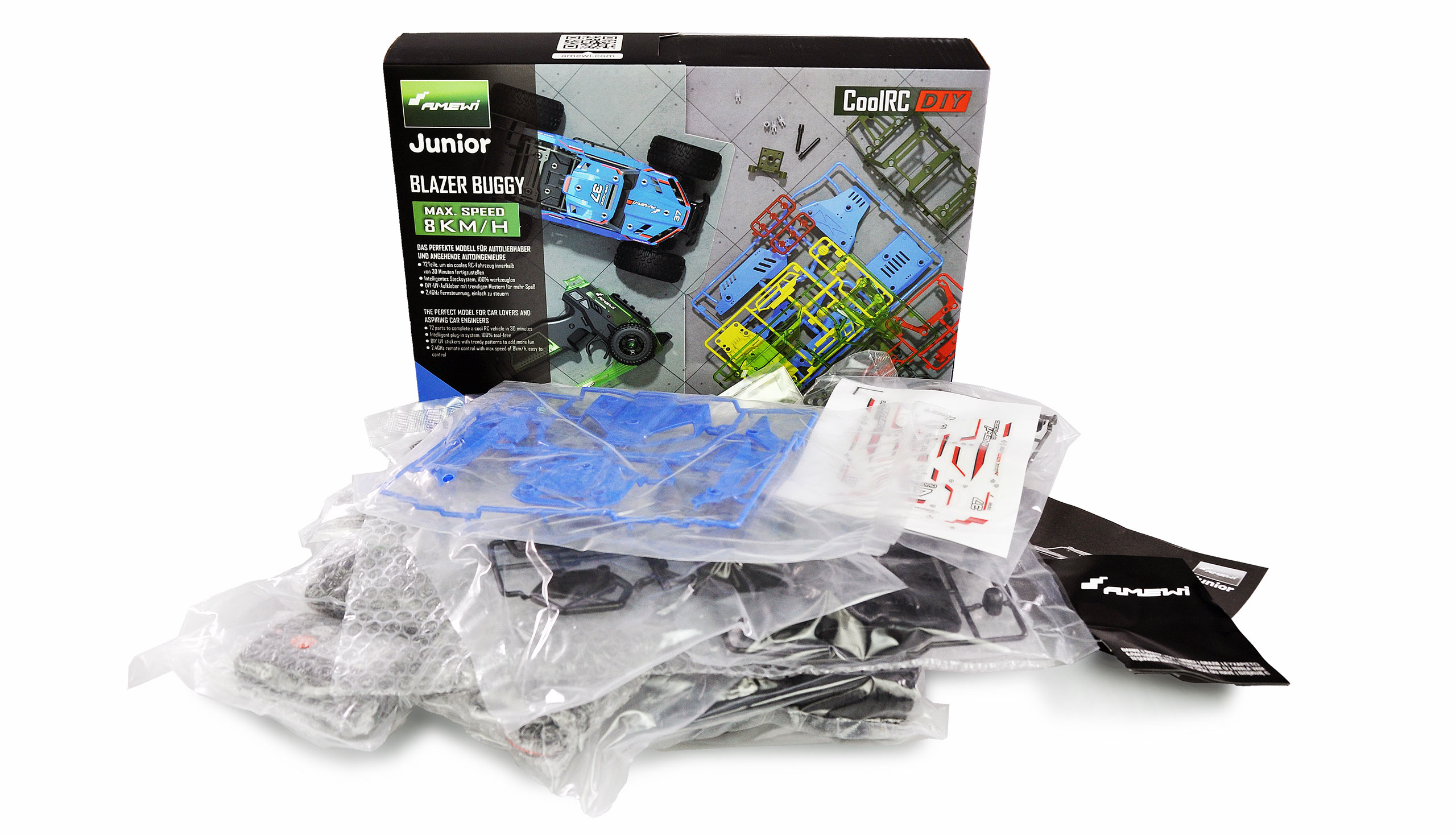 Amewi CoolRC DIY Blazer Buggy 2WD 1:18 Bausatz blau 22579