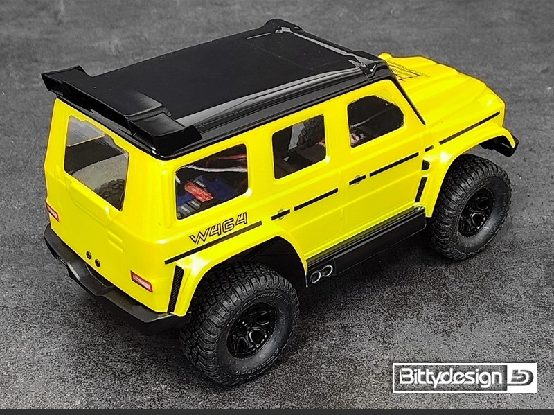 Bittydesign W464 1/18 Clear Body TRAXXAS TRX-4M Pre-cut BDTRX-18W464