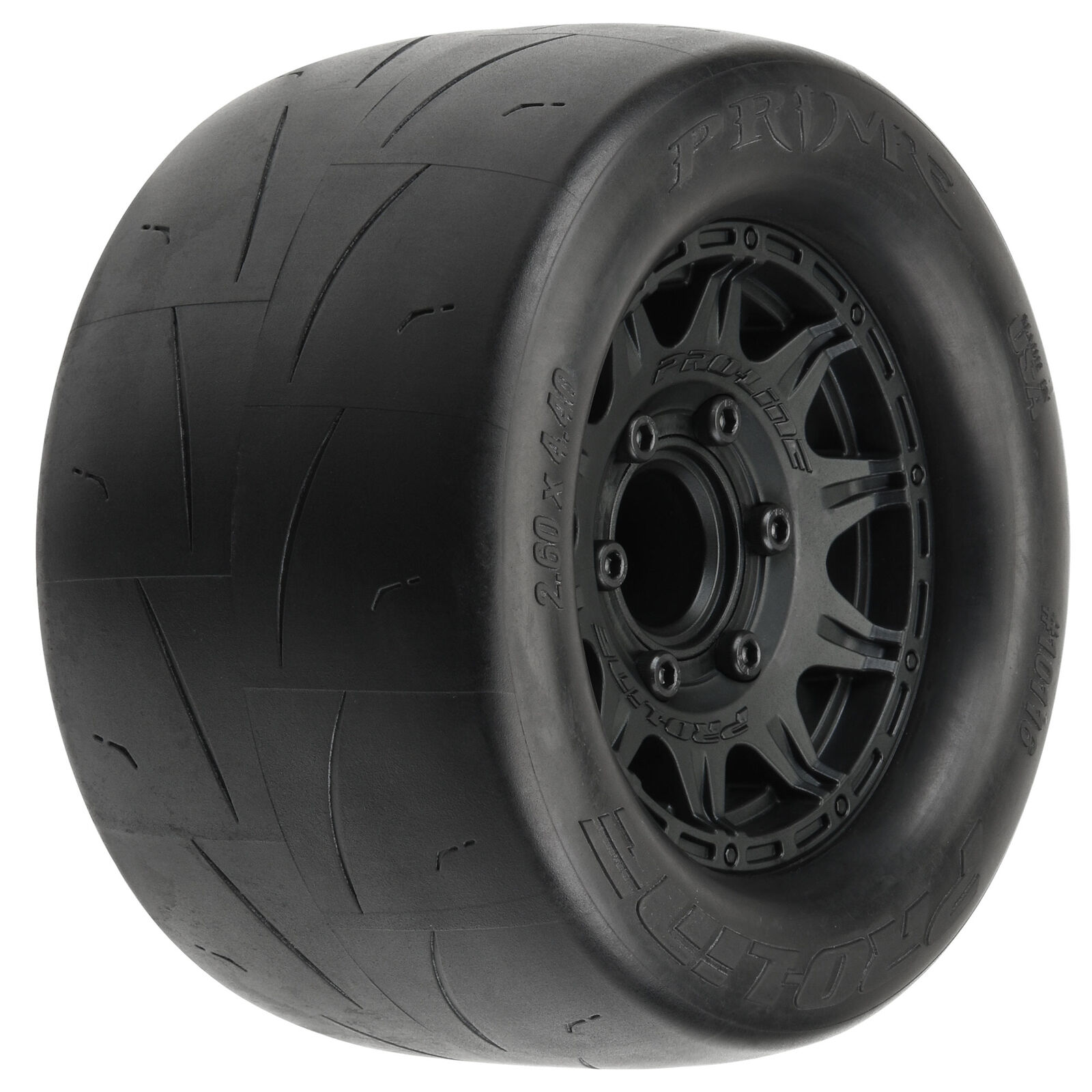 Pro-Line Racing 1/10 Prime F/R 2.8" Street MT Reifen montiert 12mm/14mm Black (2) - Abbildung 1