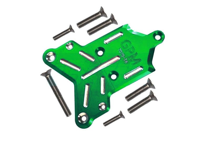 GPM Alu 7075-T6 Chassis-Schutzplatte vorne grün Traxxas Sledge