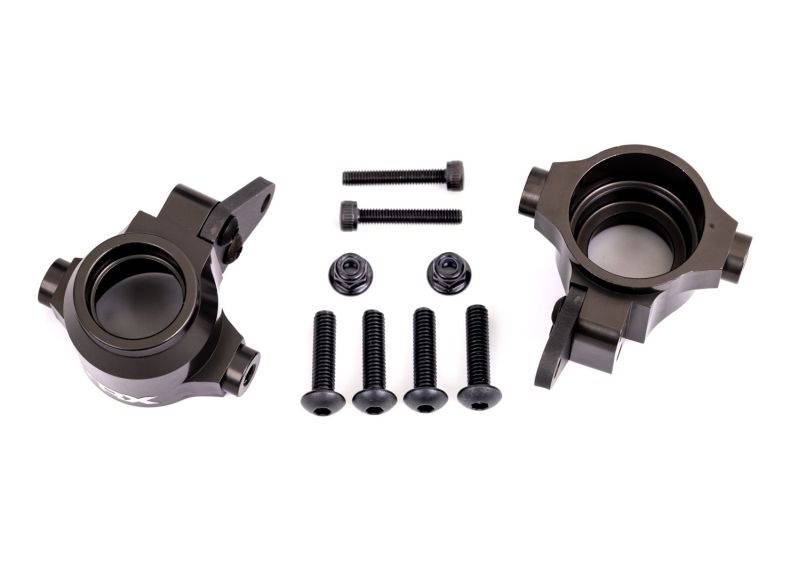 Traxxas Lenkhebel Alu l/r vo Titanium grau eloxiert 9635A