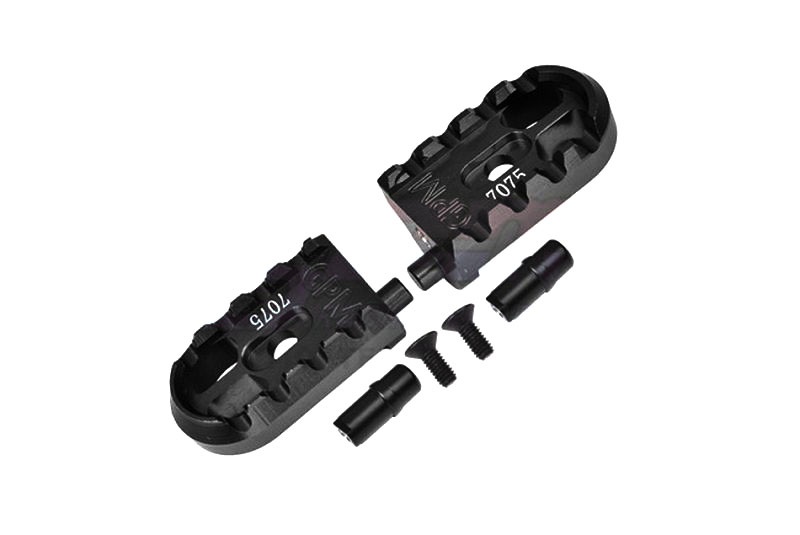 GPM Alu Fußraster-Set schwarz  1/4 PROMOTO-MX MOTORCYCLE RTR FXR-LOS06000/6 MX014BK