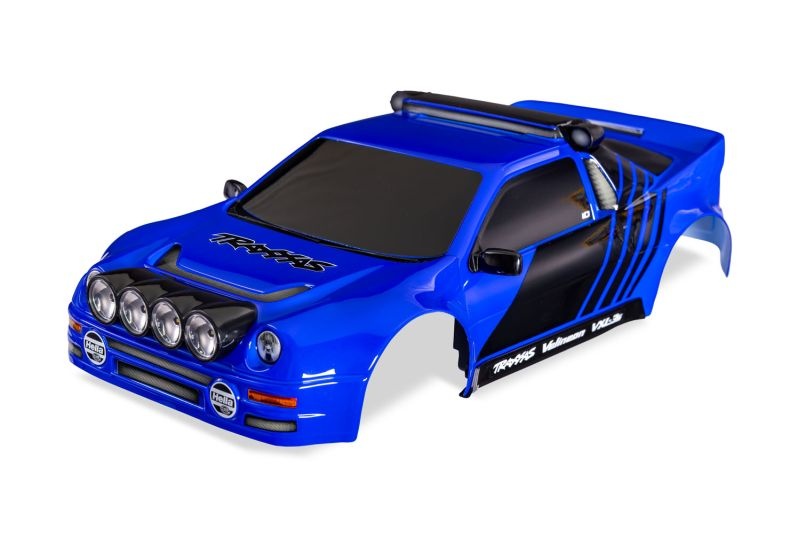 Traxxas Mini Rally VXL Ford RS200 Karo blau 10812-BLUE
