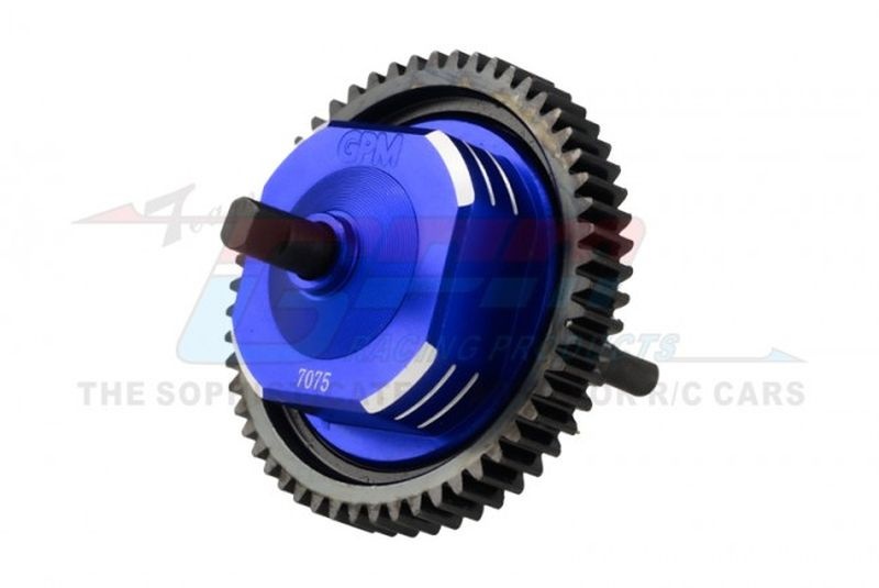GPM Medium-Carbon-Stahl Mitteldifferential komplett blau TRX 1/10 4x4 FR1200SB