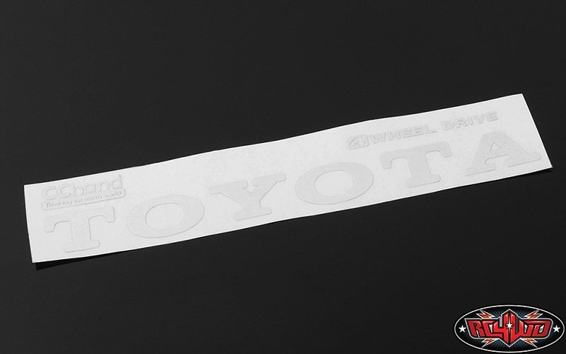 RC4WD Metal Vintage Rear Emblem for TF2 Mojave Body (White) VVV-C0291