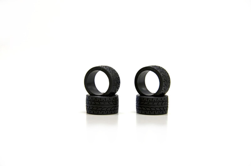 Kyosho Reifen Mini-Z Radial 10 Shore (4) Breit 11mm MZW38-10 - Abbildung 1