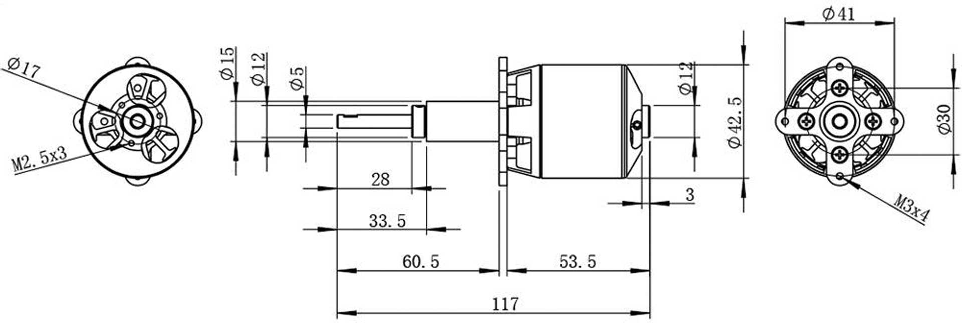 Robbe RO-POWER TORQUE LS 4226/12 Brushless Motor 660 K/V 5834