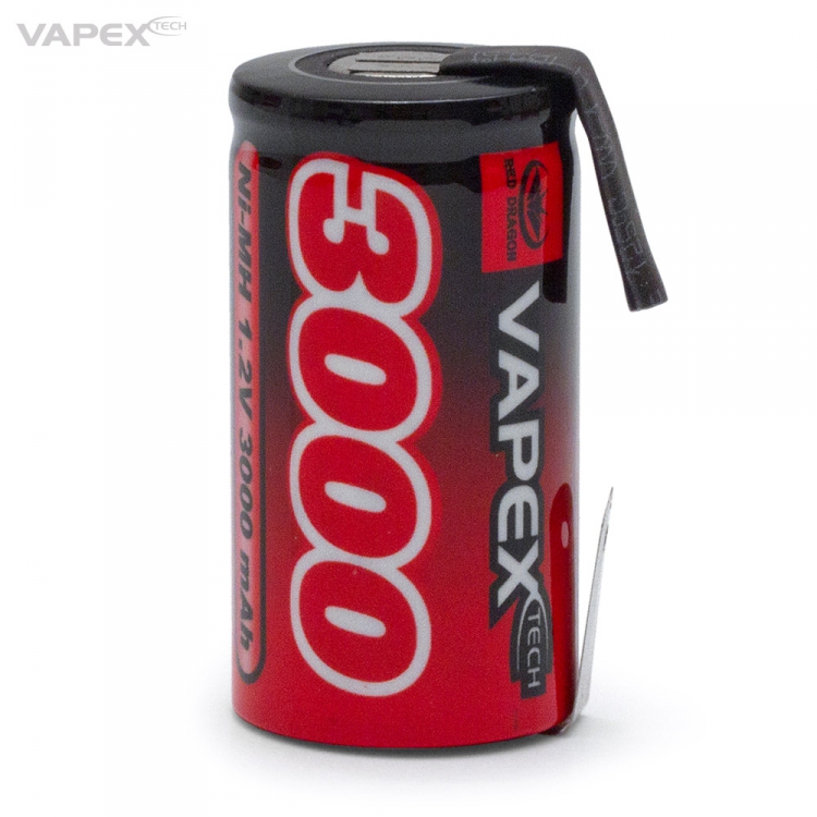 Vapex NiMH Akku 1,2V 3000mAh Sub-C RD3000SCT