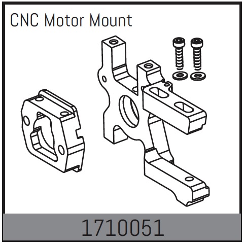 Absima CNC Motorhalter 1710051
