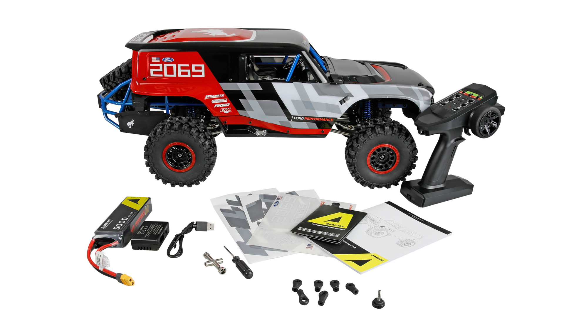 MJX Hyper GO 1/8 Ford Bronco Baja 1000 Brushless Crawler RTR H8P - Abbildung 9